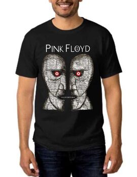 Rock t-shirt Black με στάμπα Pink Floyd The Division Bell
