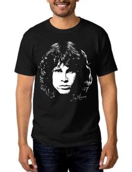 Rock t-shirt με στάμπα Jim Morrison Day destroys the night, night divides the day