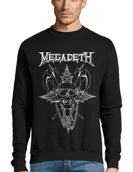 Μπλούζα Φούτερ με στάμπα Megadeth Cryptic Writings of Megadeth Chaos