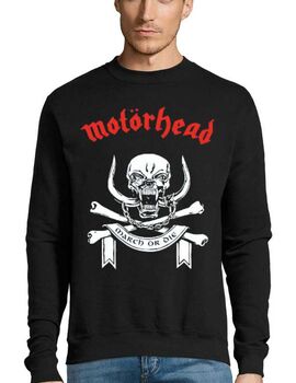 Μπλούζα Φούτερ με στάμπα Motorhead March Or Die