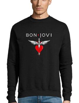 Μπλούζα Φούτερ με στάμπα Bon Jovi You Give Love A Bad Name