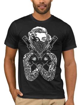 Μπλουζάκια με στάμπα μεταξοτυπίας Marilyn Monroe