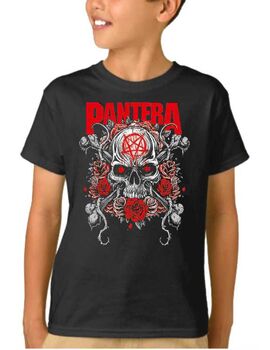 Παιδικό μπλουζάκι με στάμπα Pantera Skull