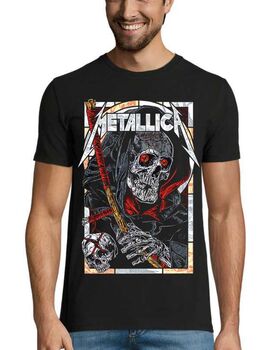 Heavy metal t-shirt με στάμπα Metallica Death Reaper