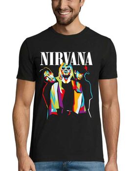 Rock t-shirt με στάμπα Nirvana Band