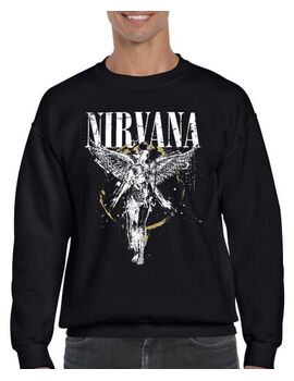 Μπλούζα Φούτερ με στάμπα Nirvana In Utero