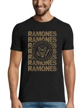 Rock t-shirt με στάμπα Ramones Presidential Seal T-Shirt Gold