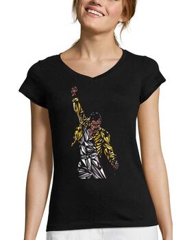 Γυναικείο V Rock t-shirt με στάμπα Queen Freddie Mercury