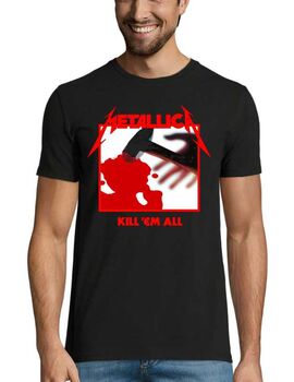 Heavy metal t-shirt με στάμπα Metallica Kill Em All Tracks