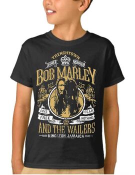 Παιδικό μπλουζάκι με στάμπα συγκροτήματος Bob Marley and The Wailers