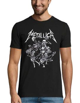 Heavy metal t-shirt με στάμπα Metallica Live Wire