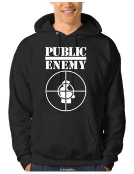 Μπλούζα Φούτερ με στάμπα Public Enemy