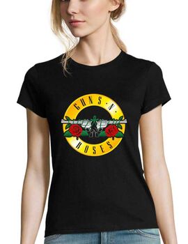 Γυναικείο Rock μπλουζάκι με στάμπα Guns N' Roses Distressed Bullet
