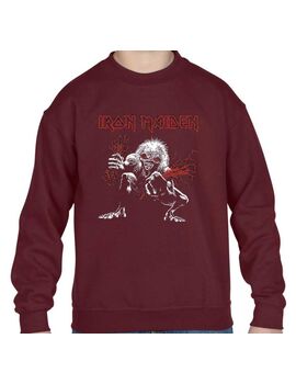 Παιδική μπλούζα φούτερ με στάμπα Iron Maiden A Real Live Dead One