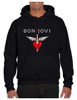 Μπλούζα Φούτερ με κουκούλα Bon Jovi You Give Love A Bad Name