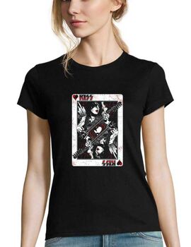 Γυναικείο Rock μπλουζάκι με στάμπα Kiss Gene Simmons The Demon