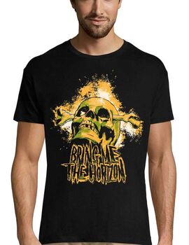 Rock t-shirt με στάμπα Bring Me the Horizon orange cranium
