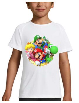 Μπλουζάκι με στάμπα Super Mario & Luigi Video Game