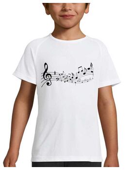 Μπλουζάκι με στάμπα Music notes t-shirt