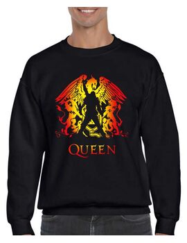 Μπλούζα Φούτερ με στάμπα Freddie Mercury Queen