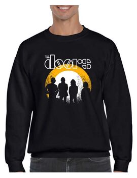 Μπλούζα Φούτερ με στάμπα The Doors Dusk Distressed Band Logo