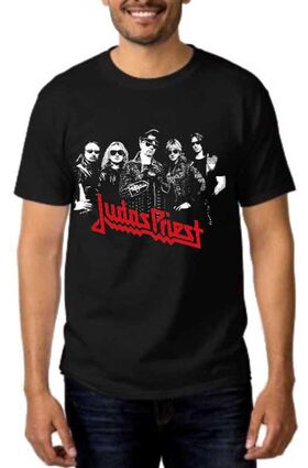Rock t-shirt με στάμπα Judas Priest