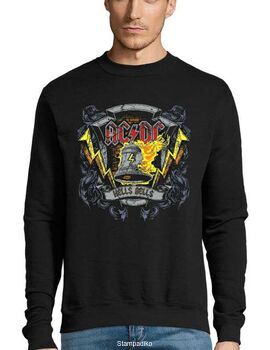 Μπλούζα Φούτερ Sweatshirt Rock με στάμπα ACDC Hells Bells