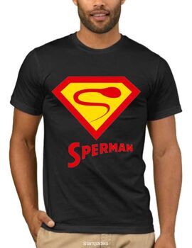 Αστεία T-shirts με στάμπα Superman- Sperman