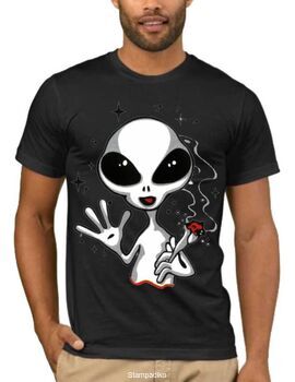 Αστεία T-shirts Allien Cigarette
