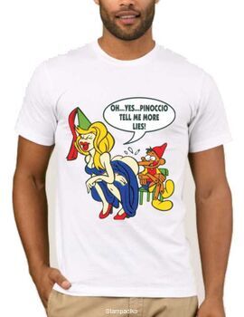 Αστεία T-shirts Oh yes Pinoccio tell me more lies!