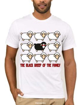 Αστεία T-shirts The black of the family sheep