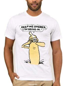 Αστεία T-shirts Keep me covered i'm going in