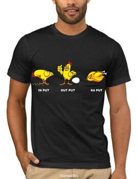 Αστεία Funny  T-shirts In put Out put Ka Put