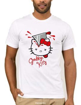 Αστεία T-shirts Goodbye Kitty