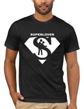 Αστεία μπλουζάκια με στάμπα  Super lover T-shirts