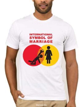 Αστεία T-shirts International Symbol Of Marriage