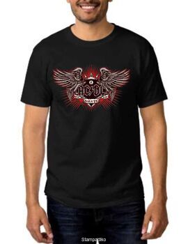 Rock t-shirt Black με στάμπα AC/DC We Salute You