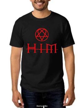 Rock t-shirt με στάμπα Him