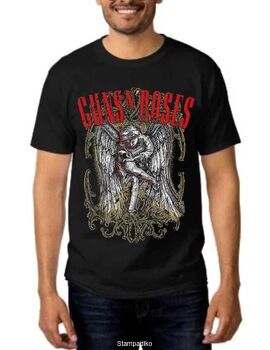 Rock t-shirt με στάμπα Guns N' Roses Sketched Cherub