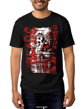 Rock t-shirt Black με στάμπα AC/DC Angus Young Guitar