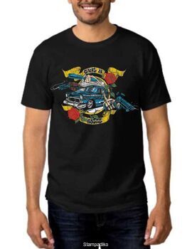Rock t-shirt Black με στάμπα Guns N' Roses
