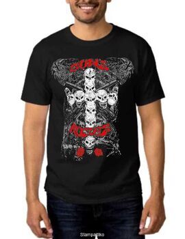 Rock t-shirt Black με στάμπα Guns N' Roses