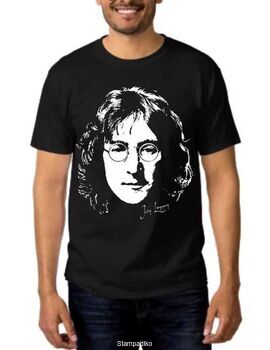 Rock t-shirt με στάμπα John Lennon The beatles
