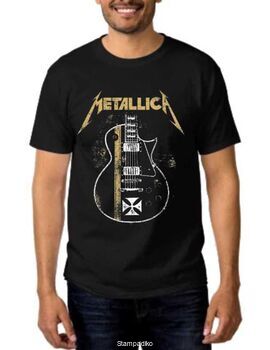 Rock t-shirt Metallica James Hetfield Gibson Guitar