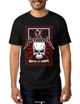 Rock Black t-shirt Metallica Master of Puppets