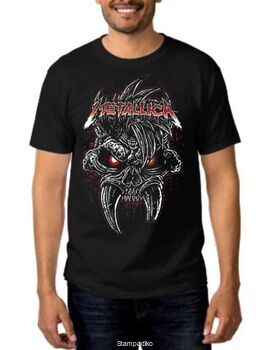 Heavy Metal Black t-shirt Metallica Scary Guy