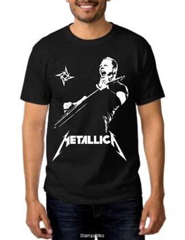 Heavy Metal Black t-shirt Metallica James Hetfield