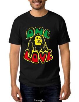 Rock t-shirt με στάμπα Bob Marley Roots Reggae