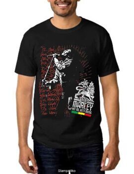 Rock t-shirt με στάμπα Bob Marley Hit Me with Music
