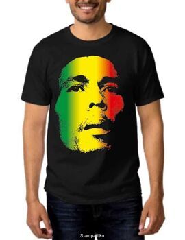 Rock t-shirt με στάμπα Bob Marley Retro
